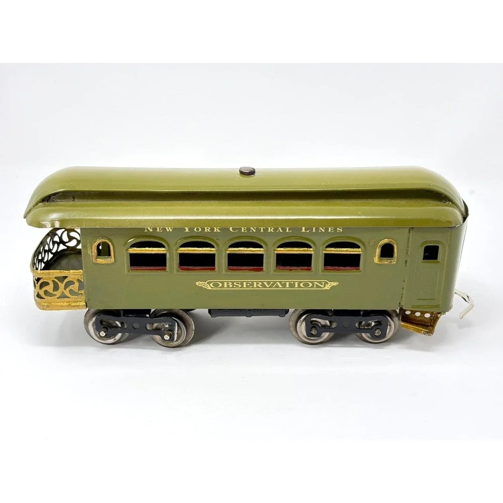 Lionel No 36 New York Central Observation Car Olive Green Standard Gauge Train